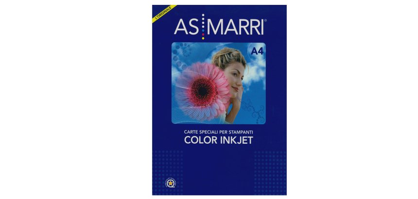 Carta fotografica - per inkjet - A4 - 190 gr - 50 fogli - effetto satinata - bianco - As Marri