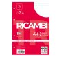 Ricambi forati Quaxima - A5 - 1 rigo - 80 gr - 40 fogli - Pigna