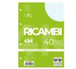 Ricambi forati Quaxima - A5 - 4 mm - 80 gr - Pigna - conf. 40 pezzi
