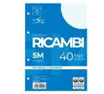 Ricambi forati Quaxima - A5 - 5 mm - 80 gr - Pigna - conf. 40 pezzi
