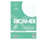 Ricambi forati Quaxima - A4 - 1 rigo c/margine - 80 gr - Pigna - conf. 40 pezzi