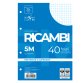 Ricambi forati Quaxima - A4 - 5 mm - 80 gr - 40 fogli - Pigna