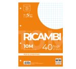 Ricambi forati Quaxima - A4 - 10 mm - 80 gr - Pigna - conf. 40 pezzi