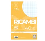 Ricambi forati Quaxima - A4 - 5 mm c/margine - 80 gr - Pigna - conf. 40 pezzi