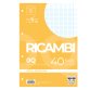 Ricambi forati Quaxima - A4 - 5 mm con margine - 80 gr - 40 fogli - Pigna