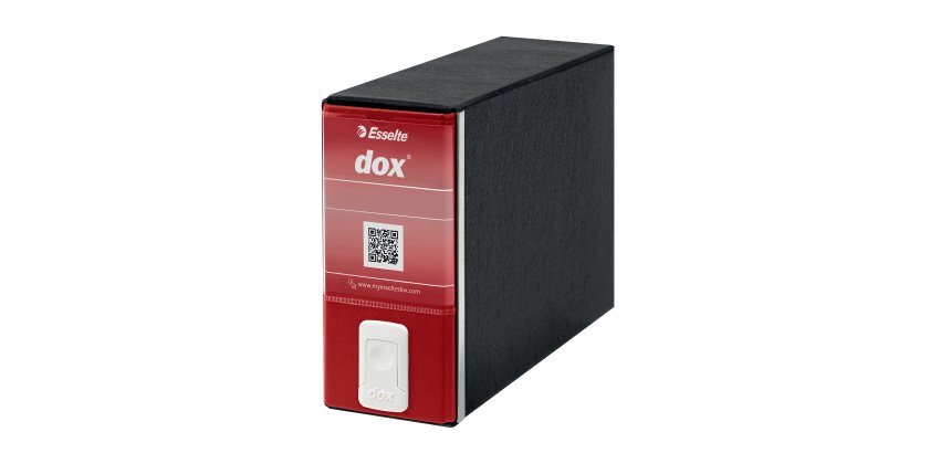 Registratore Dox 3 - dorso 8 cm - memorandum 23 x 18 cm - rosso - Esselte Dox