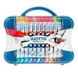 Tubi tempere - 12 ml - colori assortiti - Giotto - conf. 24 pezzi