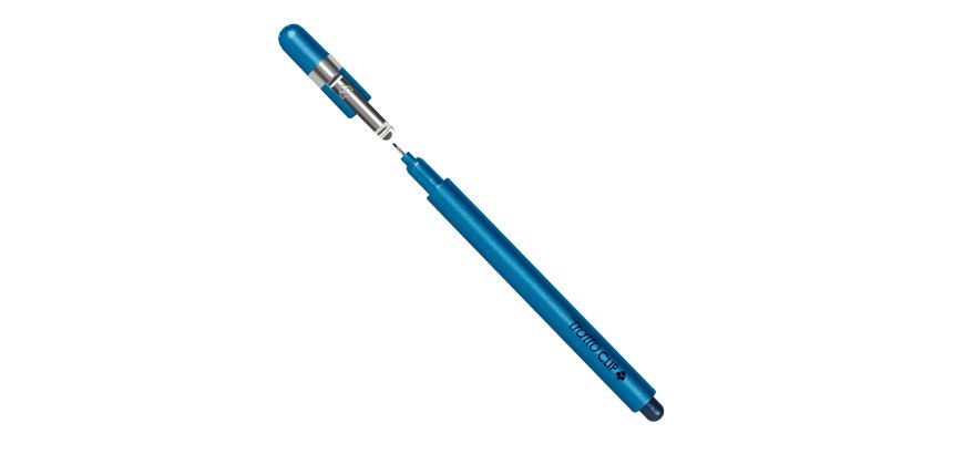 Pennarello Tratto Clip - tratto 0,3 mm - blu - Tratto