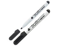 Pennarello Tratto Memo - a secco - per lavagne cancellabili - punta conica - tratto 2,5 mm - nero - Tratto