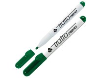Pennarello Tratto Memo - a secco - per lavagne cancellabili - punta conica - tratto 2,5 mm - verde - Tratto