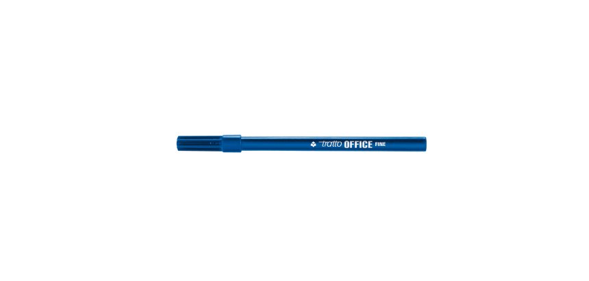 Pennarelli Office - punta feltro - punta fine - tratto 0,7 mm - blu - Tratto - conf. 12 pezzi
