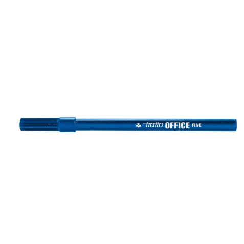 Pennarelli Office - punta feltro - punta fine - tratto 0,7 mm - blu - Tratto - conf. 12 pezzi