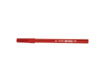 En_rotulador tratto office fine punta de fibra trazo 0,7 mm rojo