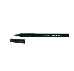 Pennarelli Office - punta feltro - punta fine - tratto 0,7 mm - nero - Tratto - conf. 12 pezzi