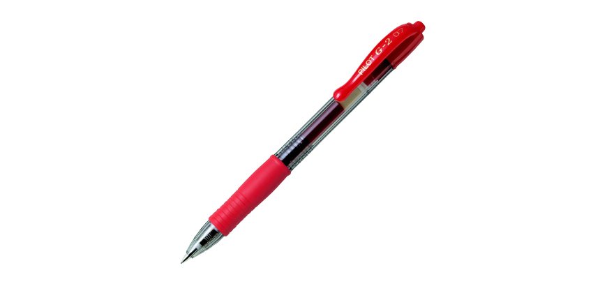 Roller gel a scatto G-2 - punta 0,7mm - rosso - Pilot