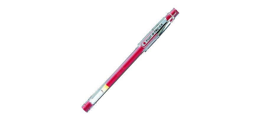 Penna a sfera Gel G Tec C4 - punta 0,4 mm - rosso - Pilot