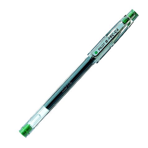 Penna a sfera Gel G Tec C4 - punta 0,4 mm - verde - Pilot