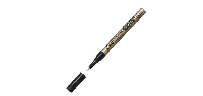 Marcatore a vernice Super  Color - punta extra fine 1 mm - gold - Pilot