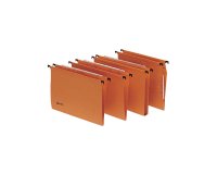 Cartella sospesa Signaletic - cassetto - interasse 39 cm - fondo V - 39x25 cm - arancione - Rexel
