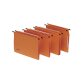 Cartella sospesa Signaletic - cassetto - interasse 39 cm - fondo V - 39x25 cm - arancione - Rexel