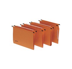 Cartella sospesa Signaletic - armadio - interasse 33 cm - fondo V - 33x27,5 cm - avana - Rexel