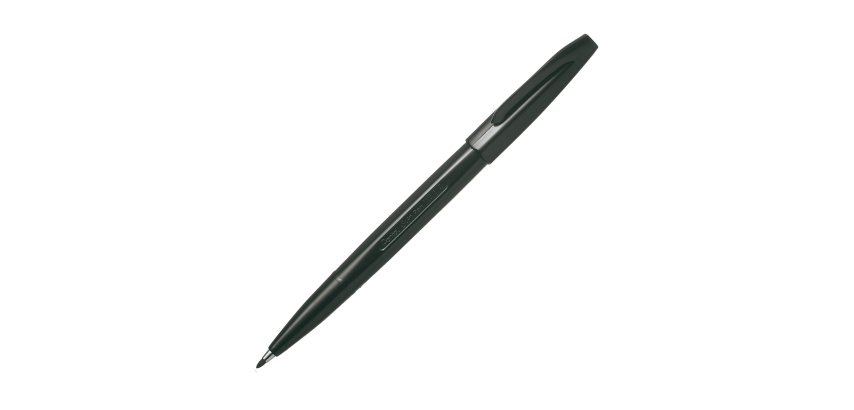 Pennarello Sign Pen S520 punta feltro - punta 2 mm - nero - Pentel
