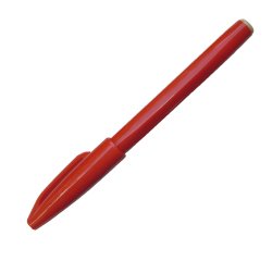 Pennarello Sign Pen S520 punta feltro - punta 2 mm - rosso - Pentel