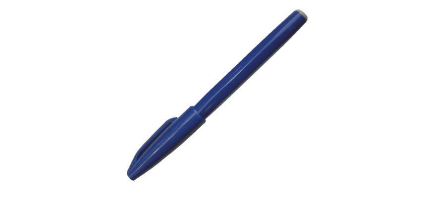 Pennarello Sign Pen S520 punta feltro - punta 2 mm - blu - Pentel