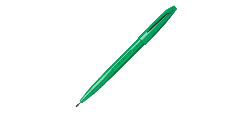 Pennarello Sign Pen S520  punta feltro - punta 2,00mm - verde - Pentel