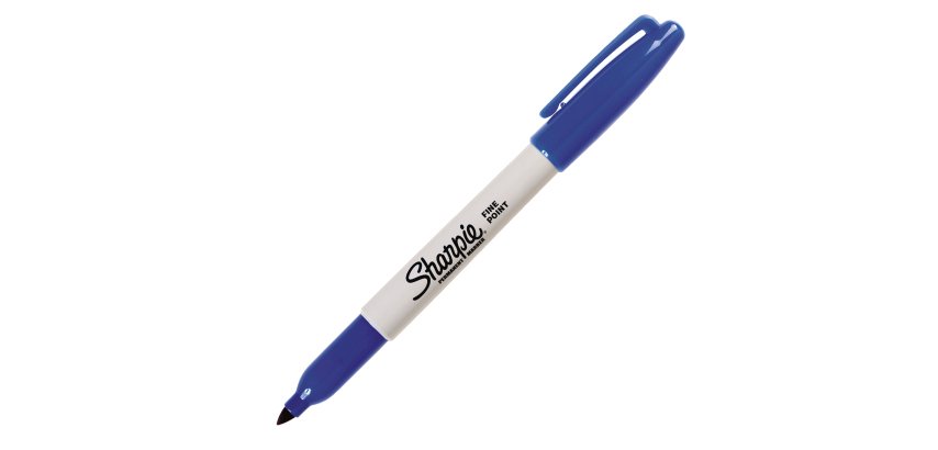 Marcatore permanente - punta fine 1 mm - blu - Sharpie