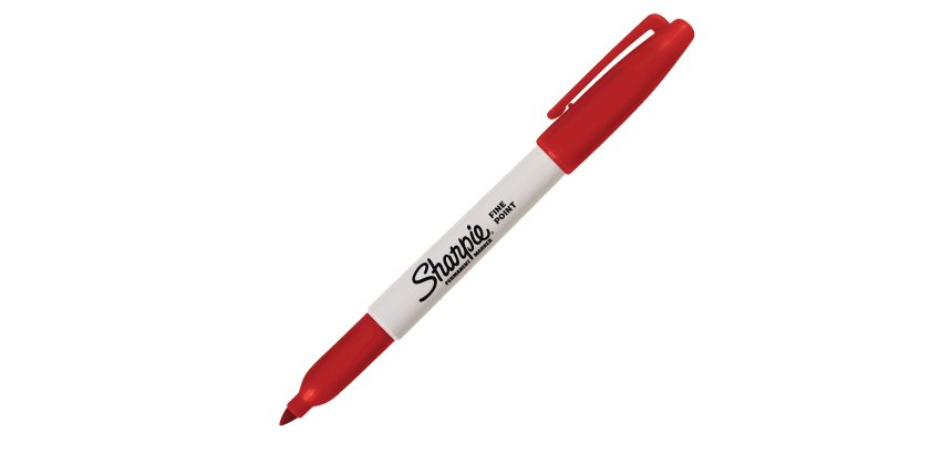 Sharpie Fine Point permanent marker Fine tip Red