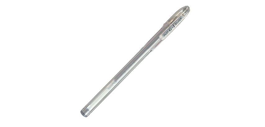 Roller gel G 1 - con cappuccio - punta 0.7 mm - silver - Pilot