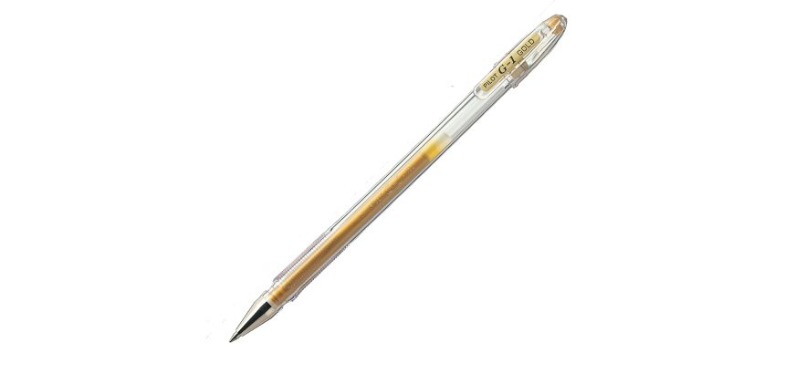 Penna a sfera gel G 1 - punta 0,7 mm - gold - Pilot