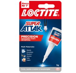 Colla Super Attak Precision - 5 gr - trasparente - Loctite