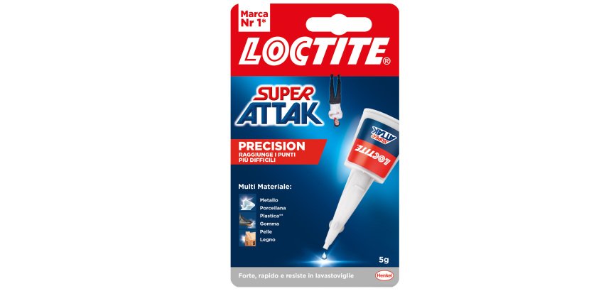 Colla Super Attak Precision - 5 gr - trasparente - Loctite