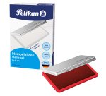 Cuscinetto per timbri - 7 x 11 cm - rosso - Pelikan