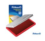 Cuscinetto per timbri - 7 x 11 cm - rosso - Pelikan