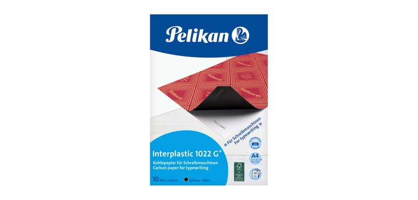 Carta carbone Interplastic 1022G - A4 - nero - Pelikan - conf. 10 fogli