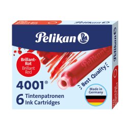 EN_Tinta estilografica pelikan tp6 rojo caja de 6 cartuchos