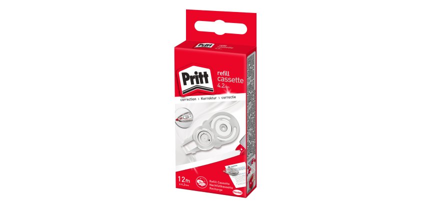 Refill correttore a nastro - 4,2 mm x 12 mt - Roller - Pritt