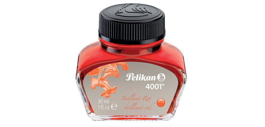 Inchiostro stilografico 4001 - 30 ml - rosso - Pelikan