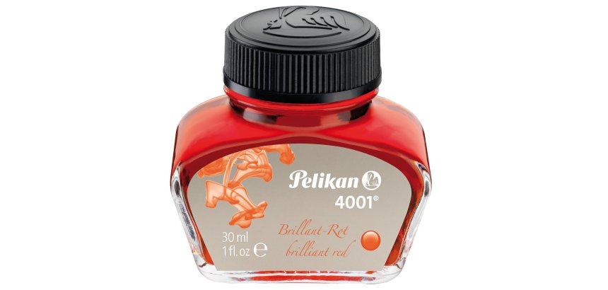 Inchiostro stilografico 4001 - 30 ml - rosso - Pelikan