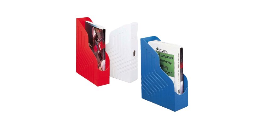 Portariviste Magazine Rack - 25 x 32 cm - dorso 8 cm - rosso - Rexel