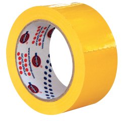 Nastro adesivo 350 - 5 cm x 66 m - PVC - giallo - Eurocel
