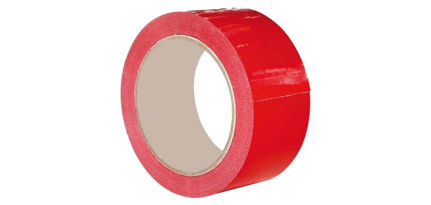 Nastro adesivo 350 - 5 cm x 66 m - PVC - rosso - Eurocel