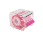 Nastro adesivo con dispenser Memograph - 50 mm x 10 m - PVC - rosa - Eurocel