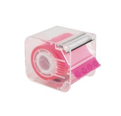 Nastro adesivo Memograph con dispenser - 5 cm x 10 m - rosa - Eurocel
