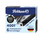 Cartucce inchiostro 4001 (TP/6) -  lunghezza 39mm - nero - Pelikan  - conf. 6 pezzi