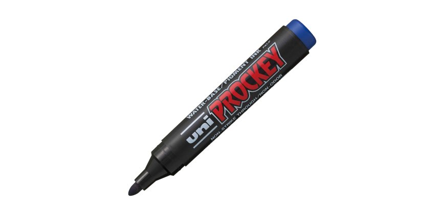 Marcatore Uni Prockey M122 - punta conica da 1,20-1,80mm  - blu - Uni Mitsubishi