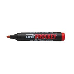 Marcatore Uni Prockey M122  - punta conica da 1,20-1,80mm - rosso  - Uni Mitsubishi